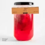 چای ترش 280 میلی لیتر - چای ترش دمی، توت فرنگی، ظرف شیشه ای