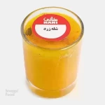 شله زرد شات شیشه ای تک نفره - برنج، زعفران، شکر