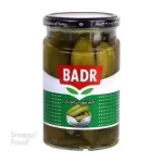 خیارشور درجه یک شیشه ای بدر 620 گرم - خیار در سرکه سایز درشت