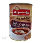 کنسرو لوبیا با قارچ مهرام ۴۰۰ گرم - لوبیا به همراه قارچ 