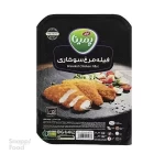 فیله مرغ سوخاری پمینا 400 گرم - سوخاری شده با روغن سویا، پودر سوخاری، پیاز، تخم مرغ، ادویه 