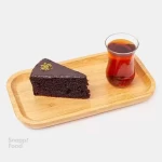 کیک شکلاتی اسلایسی یک کیلوگرم (13 عدد) - اسفنج شکلاتی، فیلینگ شکلات