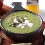 سوپ روز - 500 گرم سوپ ، بروکلی، قارچ، اسفناج، نان کروتان، لیمو تازه