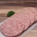 گوشت برگر ایتالیایی (نیمه آماده) - 170 گرم گوشت گوساله مزه دار شده, بهمراه مرینیت مخصوص برگر ای...
