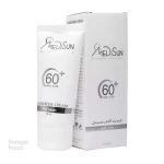 کرم ضد آفتاب SPF60 مدیسان مناسب آقایان 50 میلی لیتر - دارای فاکتورهای محافظتی فیزیکی و شیمیایی، محافظت در برابر تش...