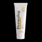 کرم ضد آفتاب بی رنگ پوست چرب درمالوگ SPF50 50 میلی لیتر - جذب سریع، بافت سبک، ضد حساسیت، کنترل تخریب DNA پوست، مناسب پ...