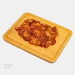 جوجه کبابی ران با سس بوفالو آمریکن 1 کیلو گرم  - ران مرغ خرد شده کبابی طعم دار شده با گوجه فرنگی ،پیاز، فلفل...