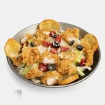 چیلای برگر-سالاد