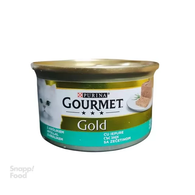 پت شاپ کلبه حیوانات (دروس) کنسرو پته Gourmet آلمانی گربه خرگوش 85 گرم